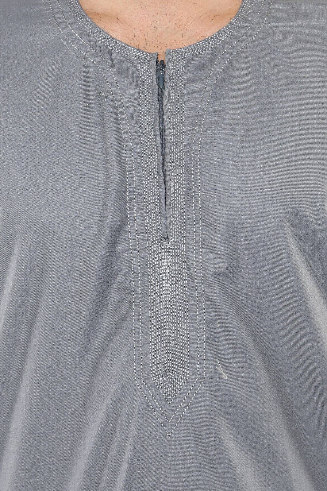 Infinity Leather (Upperclass Fashions Ltd) - Wholesale Robe - Men's - Mens Thobe Jubba Islamic Arab Moroccan Saudi Zipped Kaftan Arab Robe11