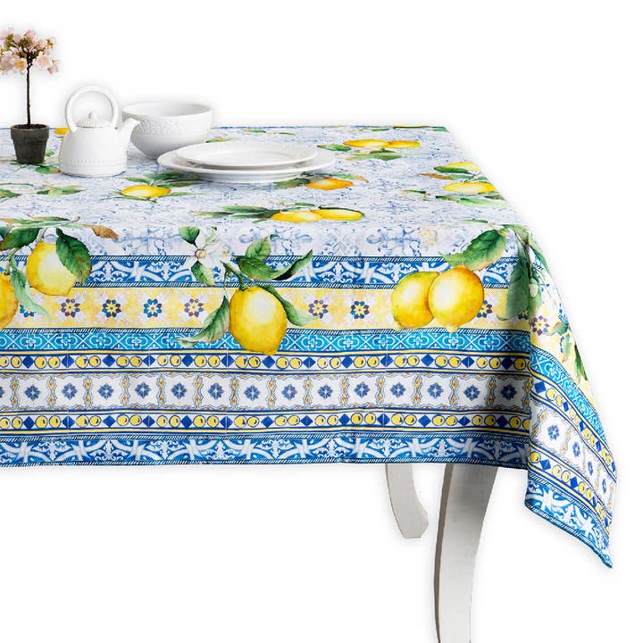 Maison d'Hermine - Wholesale Tablecloth - Citrus Cotton Tablecloth Square Rectangle Round