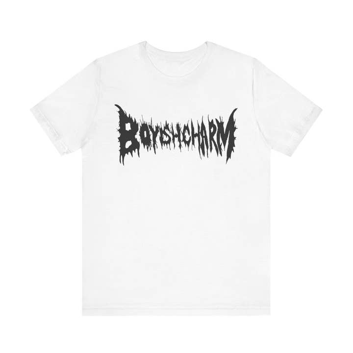 T-shirt unisexe à manches courtes en jersey Boyish Charm pour la vente par MegandMoonCo