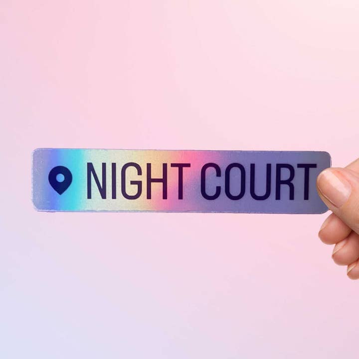 ACOTAR Stickers - Night Court Location Tag (Officially Licensed) for wholesale by Bookish Queen