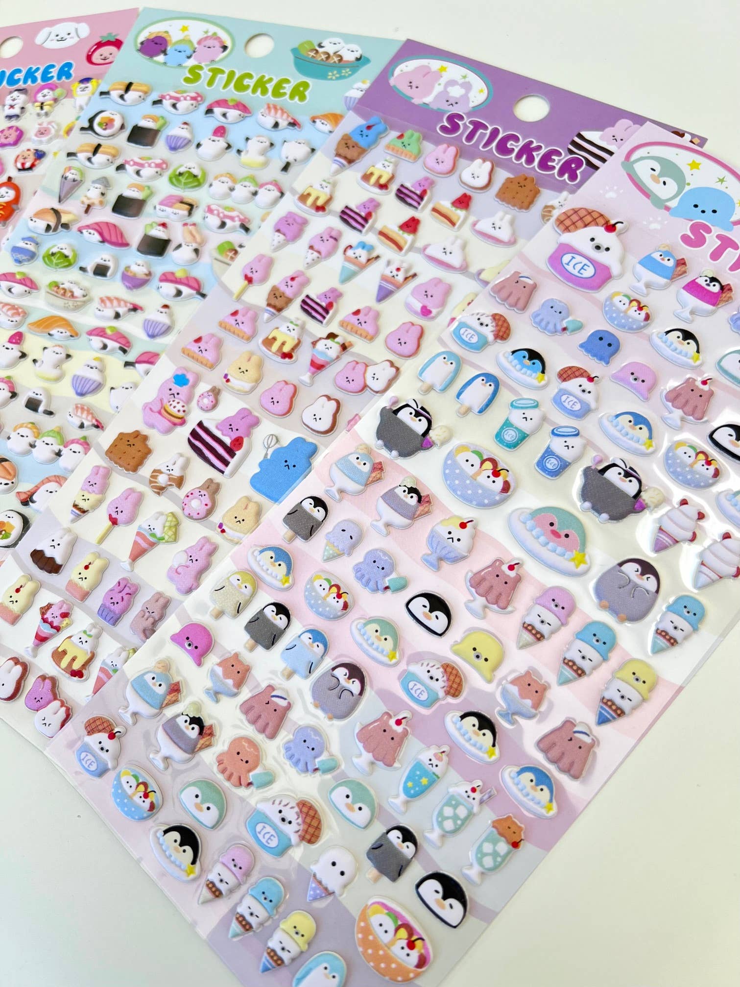 BCmini - Wholesale Sticker - 11024 Tiny Animal Puffy Assorted Stickers-126
