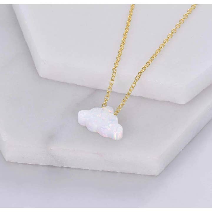 Ashlen - Wholesale Pendant/charm necklace - OPAL CLOUD NECKLACE2