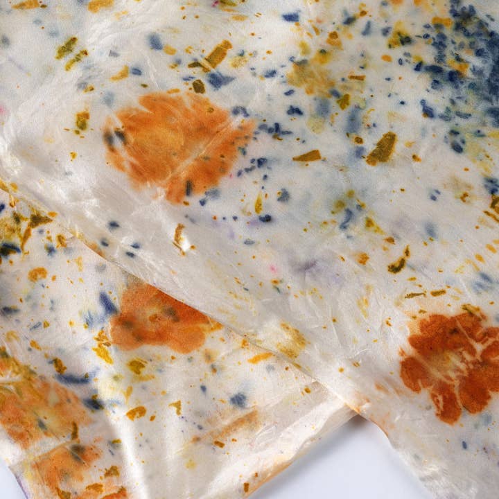 DYE KWEEN - Wholesale Bedding Pillowcase/Sham - Floral Botanically Dyed Silk Pillowcase7