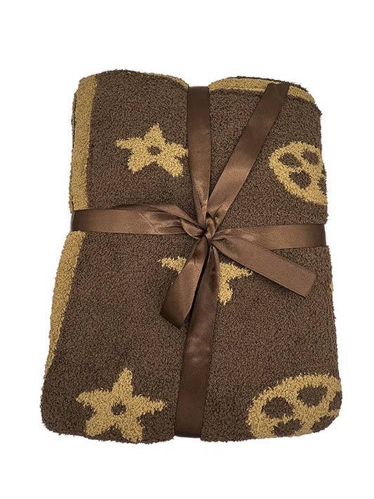 Mode blommigtryck nuvarande filt halsduk för wholesale av Andrea Bijoux