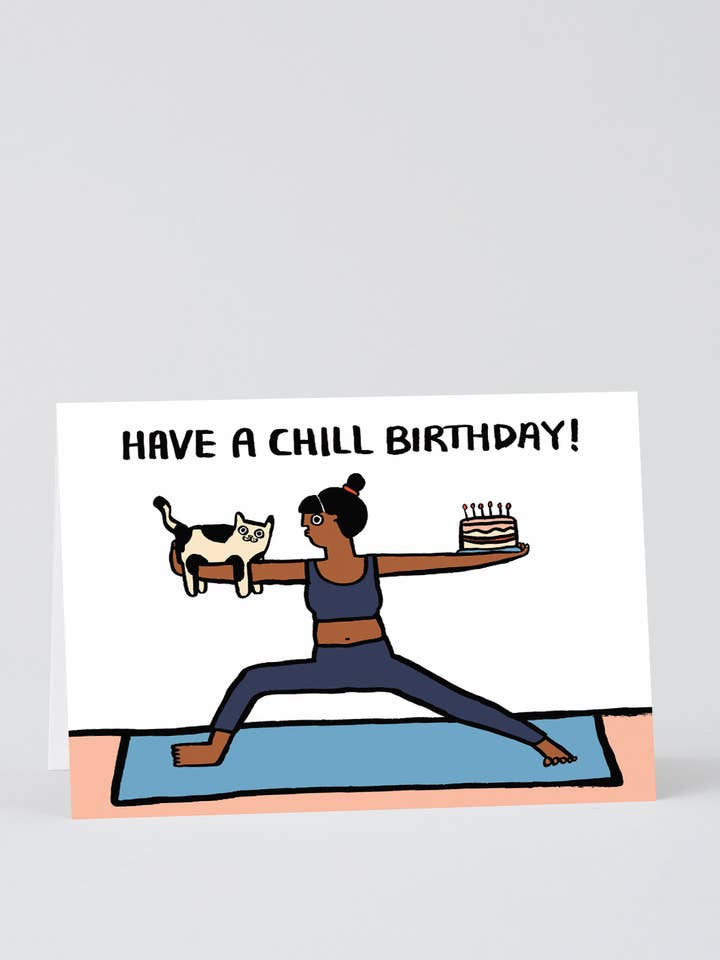 Tarjeta de felicitación «Have a Chill Birthday» para venta al por mayor de Wrap (US duties paid)