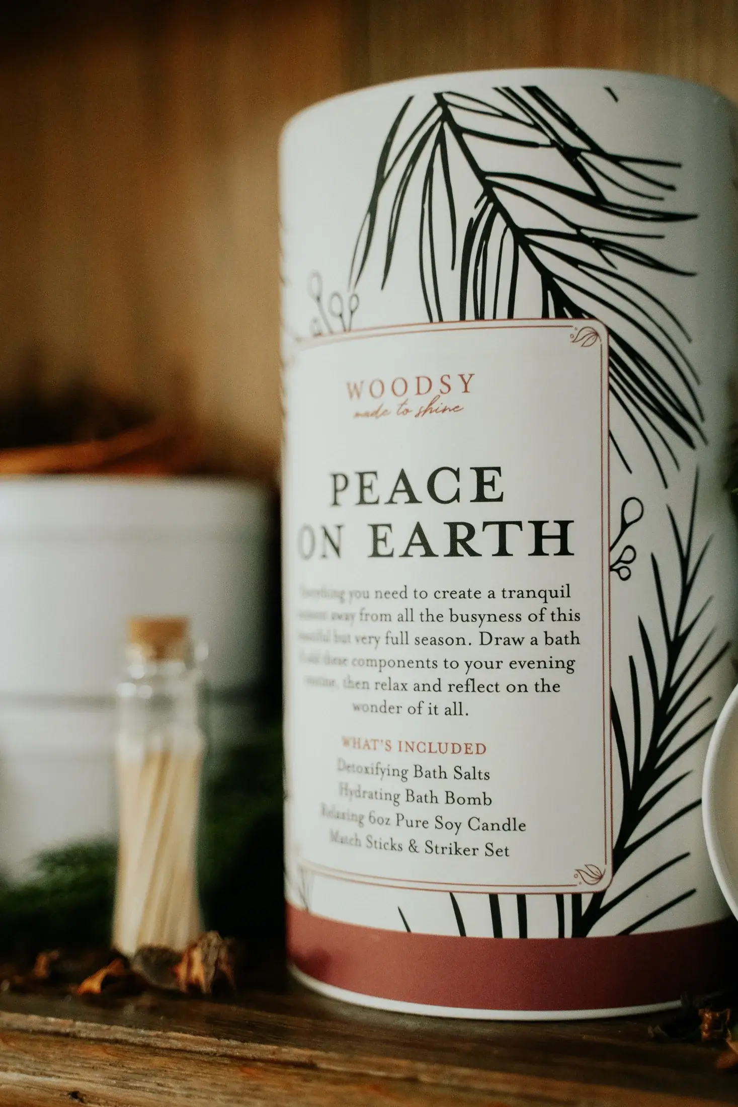 Woodsy Homelife - Wholesale Bath & Body Set - Peace On Earth- Bath Gift Set3