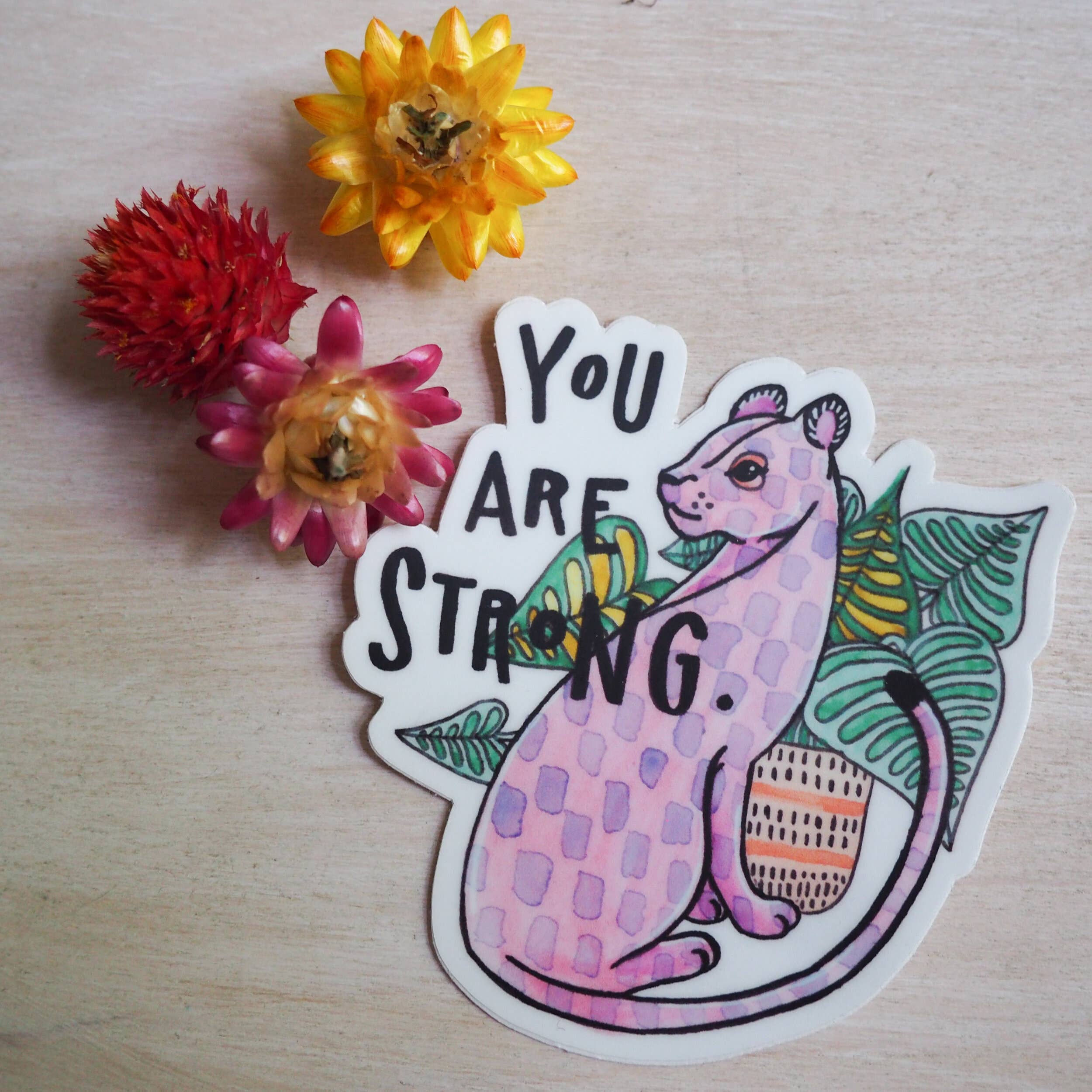 The Moxie Fox – Adesivo por atacado – Adesivo de vinil Você é forte3