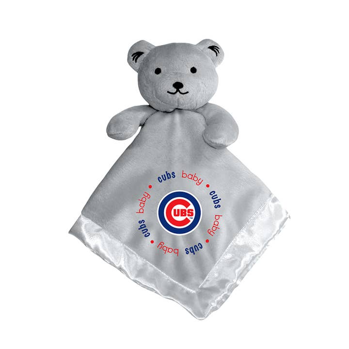 Masterpieces Puzzles - Wholesale Security/Cuddle Blanket - Baby - Chicago Cubs - Security Bear Gray