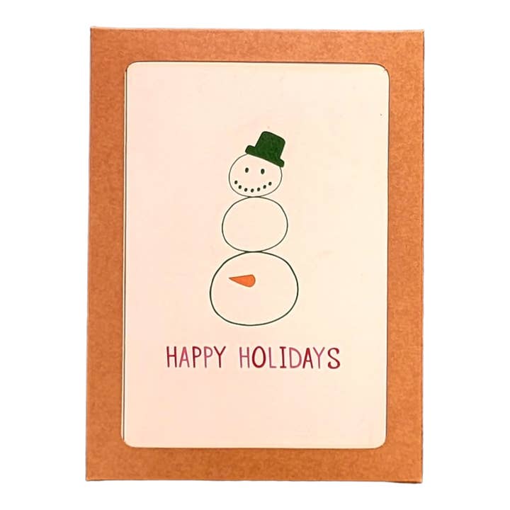 Lot de 5 coffrets : Happy Holidays (boner bonhomme de neige) pour la vente par Thanks You're Welcome