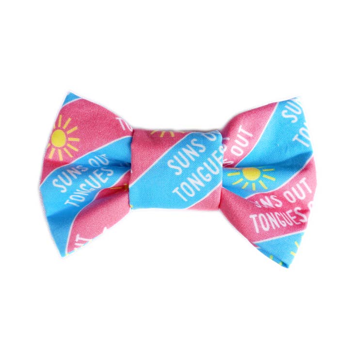 Dog Bow Tie - Suns Out Tongues Out for wholesale by Steph & Joe Art Co.