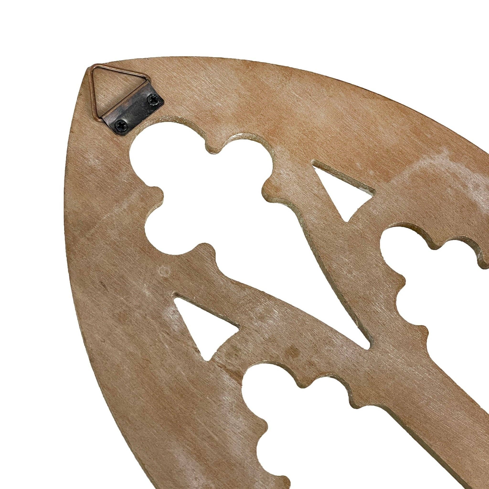 Zeckos - Wholesale Wall Accent - Set of 2 Washed Wood Gothic Arch Window Frame Wall Hangings 22