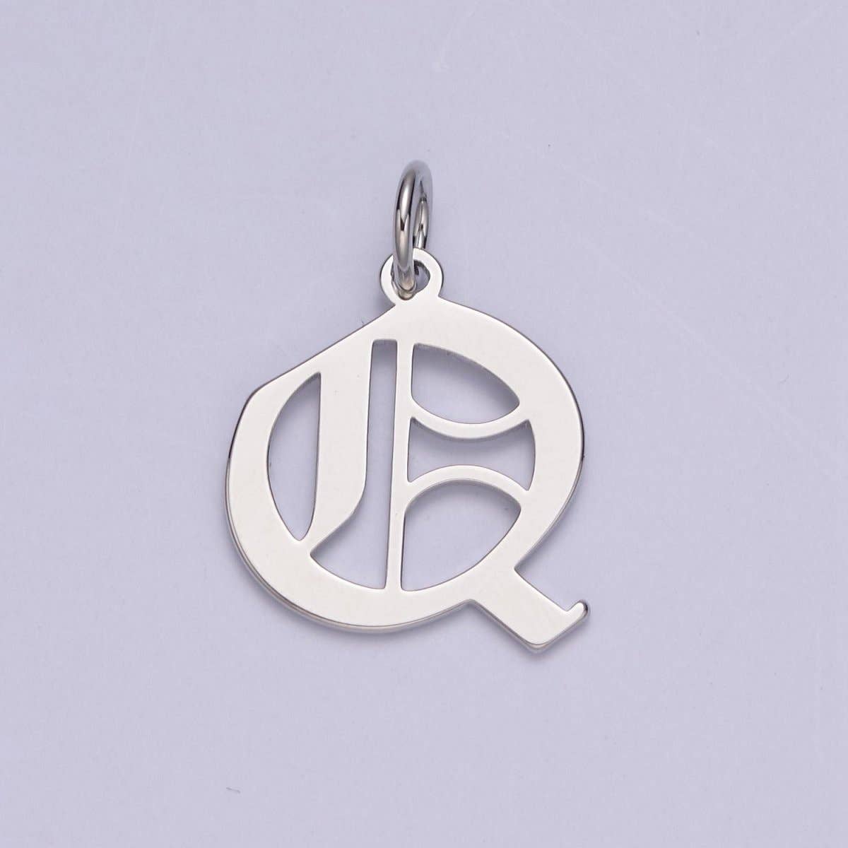 Aim Eternal - Wholesale Individual Charm/Pendant - Gothic Letter Charm, Alphabet Charm, Silver Letter Charm, 26 Letters Initial Charms Old English Letter Pendant A690~A70216