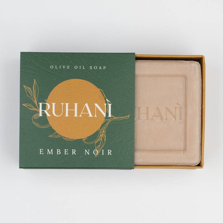 Ember Noir Olivenölseife für den Großhandel von Ruhani