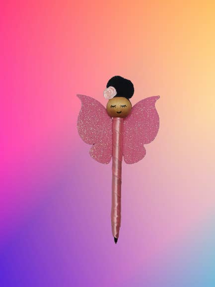 Pink fairy pen for wholesale by Kimani Kids