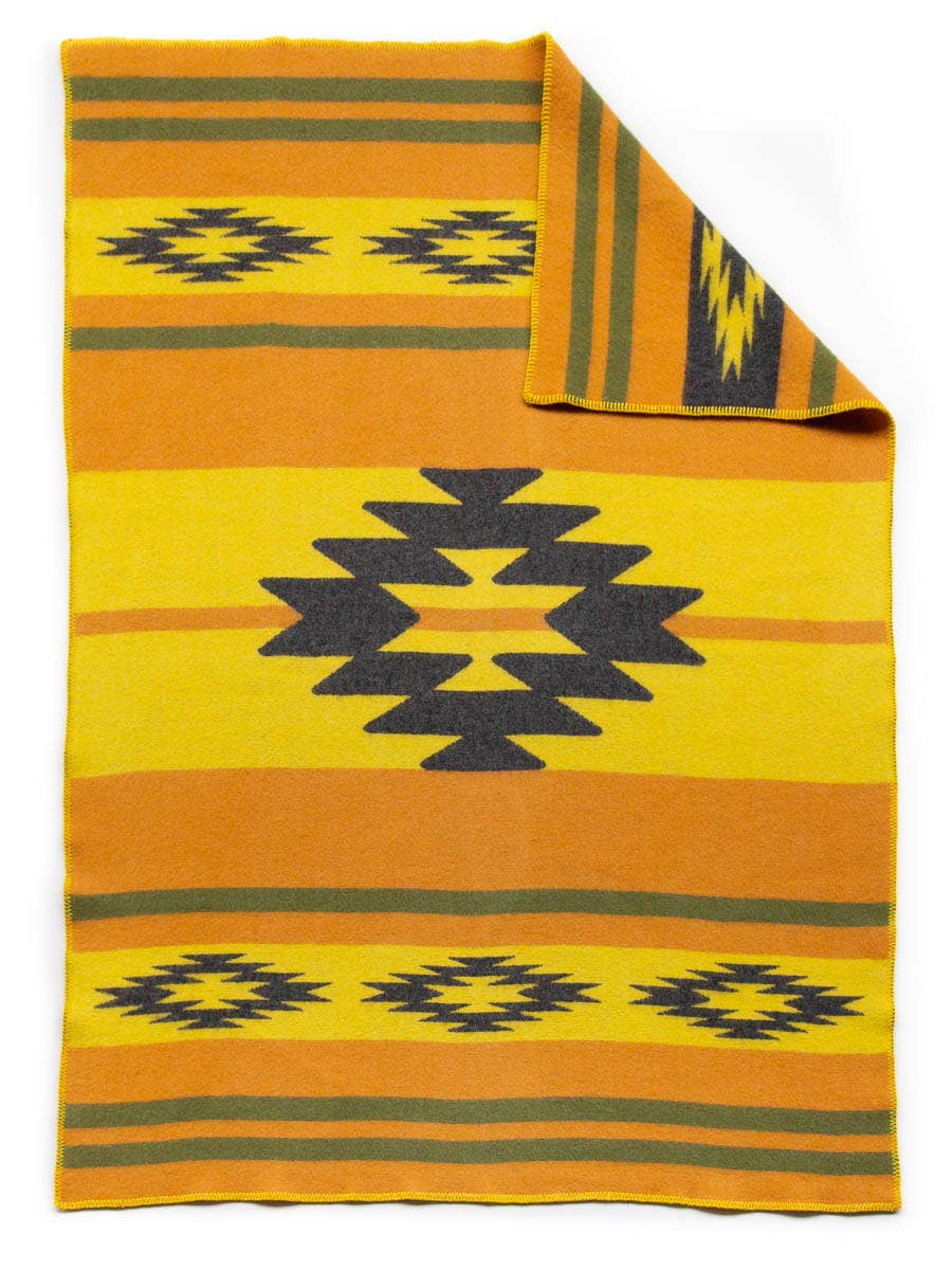 MoST - Wholesale Throw Blanket - Wool throw blanket CARPATHIAN - yellow1