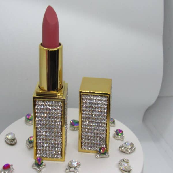 Elise Pink - Wholesale Lipstick - Glamour Lipstick "Star" with Rhinestones2