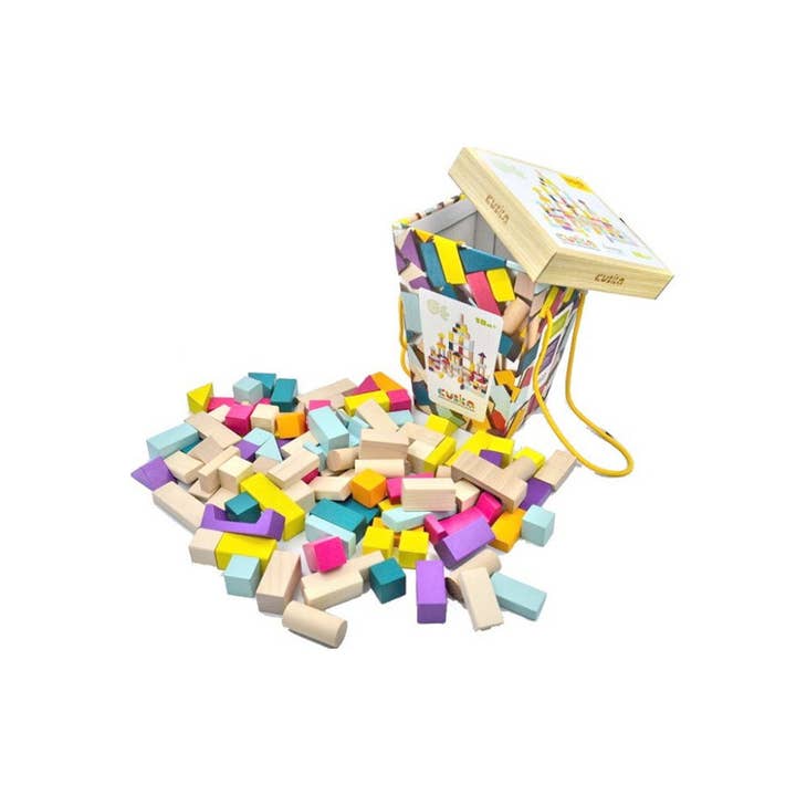 Toysmith - Wholesale Blocks - Kids Baby - Cubika Wooden Blocks Construction Kit