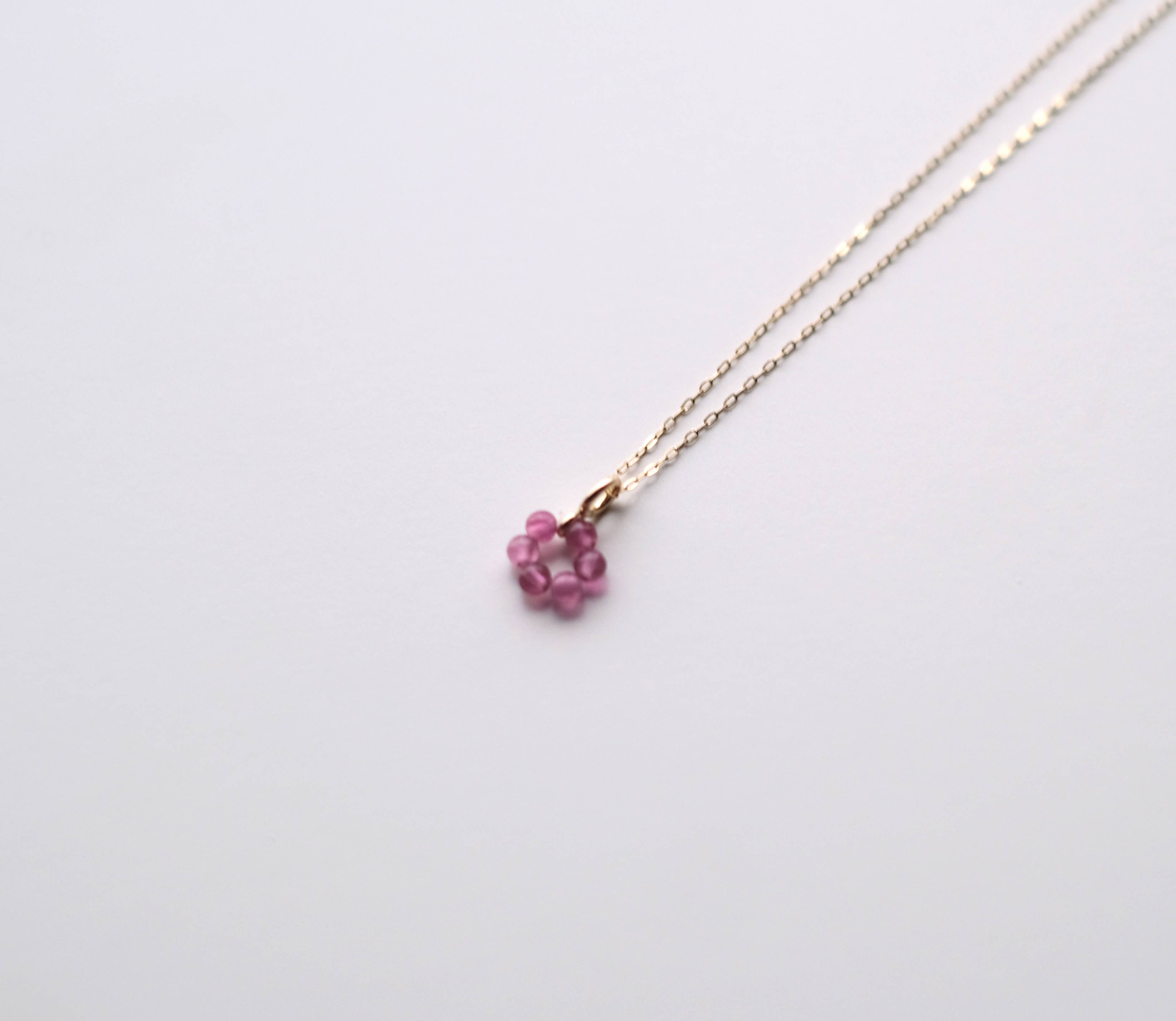 Object Flux - Wholesale Pendant/Charm Necklace - Gemstone Flower Pendant on 14K Gold Chain Necklace1