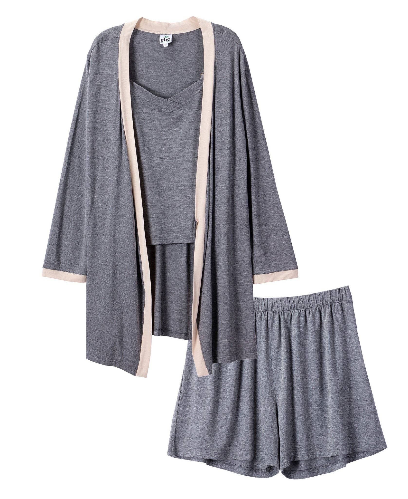 Earth Baby Outfitters - Wholesale Lounge Set - Women's - Beechwood  3 Piece Womens Loungewear and Robe Set0