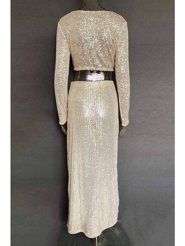 Queen Fashion - Wholesale Rok - Dames - lange rok met pailletten11