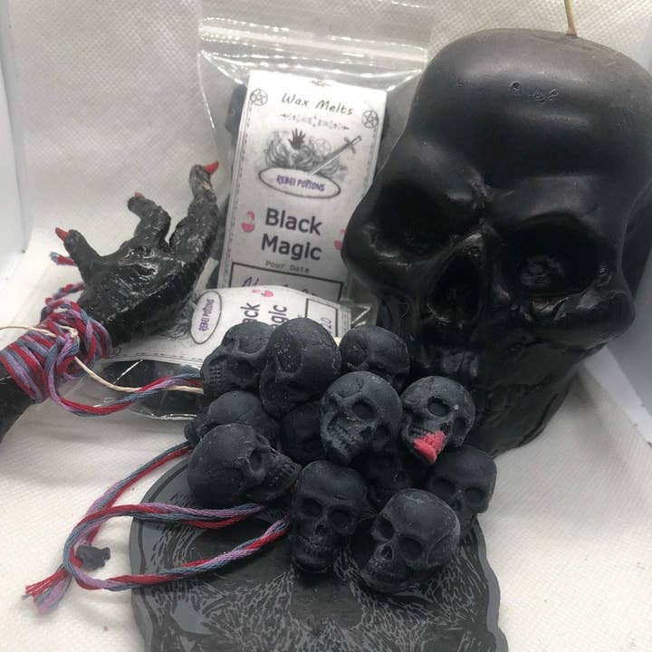 Rebel Potions - Wholesale Wax Melt - Black Magic mini skull wax melts goth halloween witchcraft w