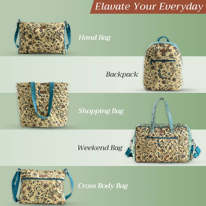 Maison d'Hermine - Design in Every Thread - Wholesale Tote Bag - Unisex - Canvas Tote Bag 100% Cotton Lakshmi - ISHA - 17.7" x 14.5"5