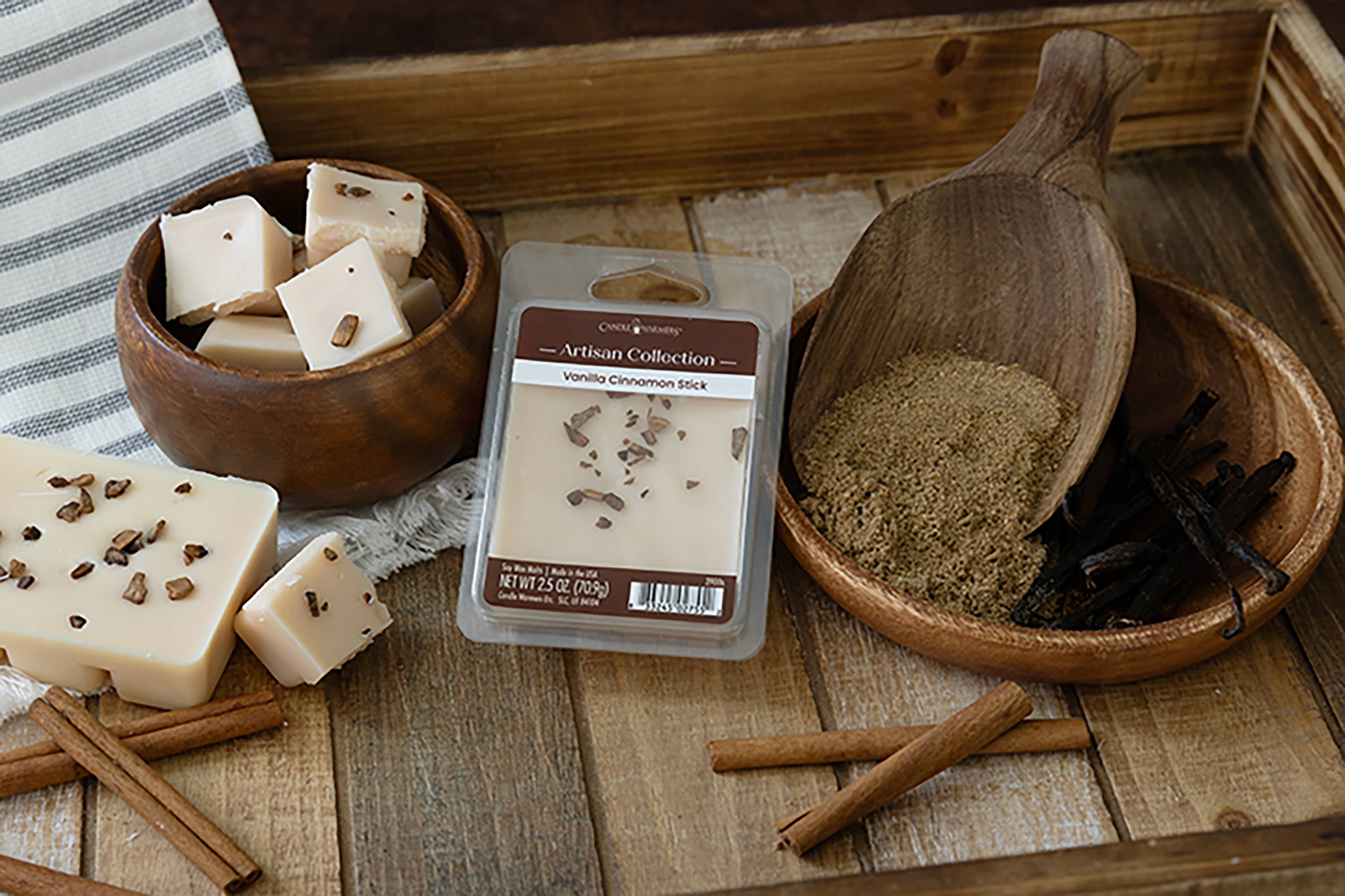 Candle Warmers Etc. - Vente Fondants - Bâton de cannelle à la vanille Artisan Wax Melt de 2,5 oz2