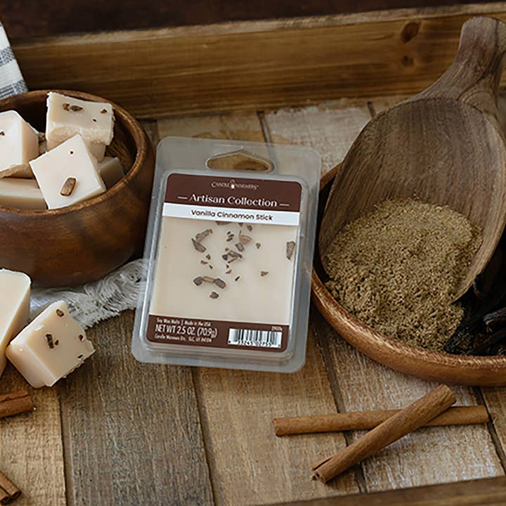 Candle Warmers Etc. - Vente Fondants - Bâton de cannelle à la vanille Artisan Wax Melt de 2,5 oz2