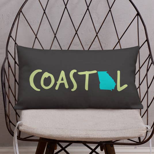 Coussin décoratif de plage Coastal Georgia™ pour la vente par Coastal & Midwest State of Mind