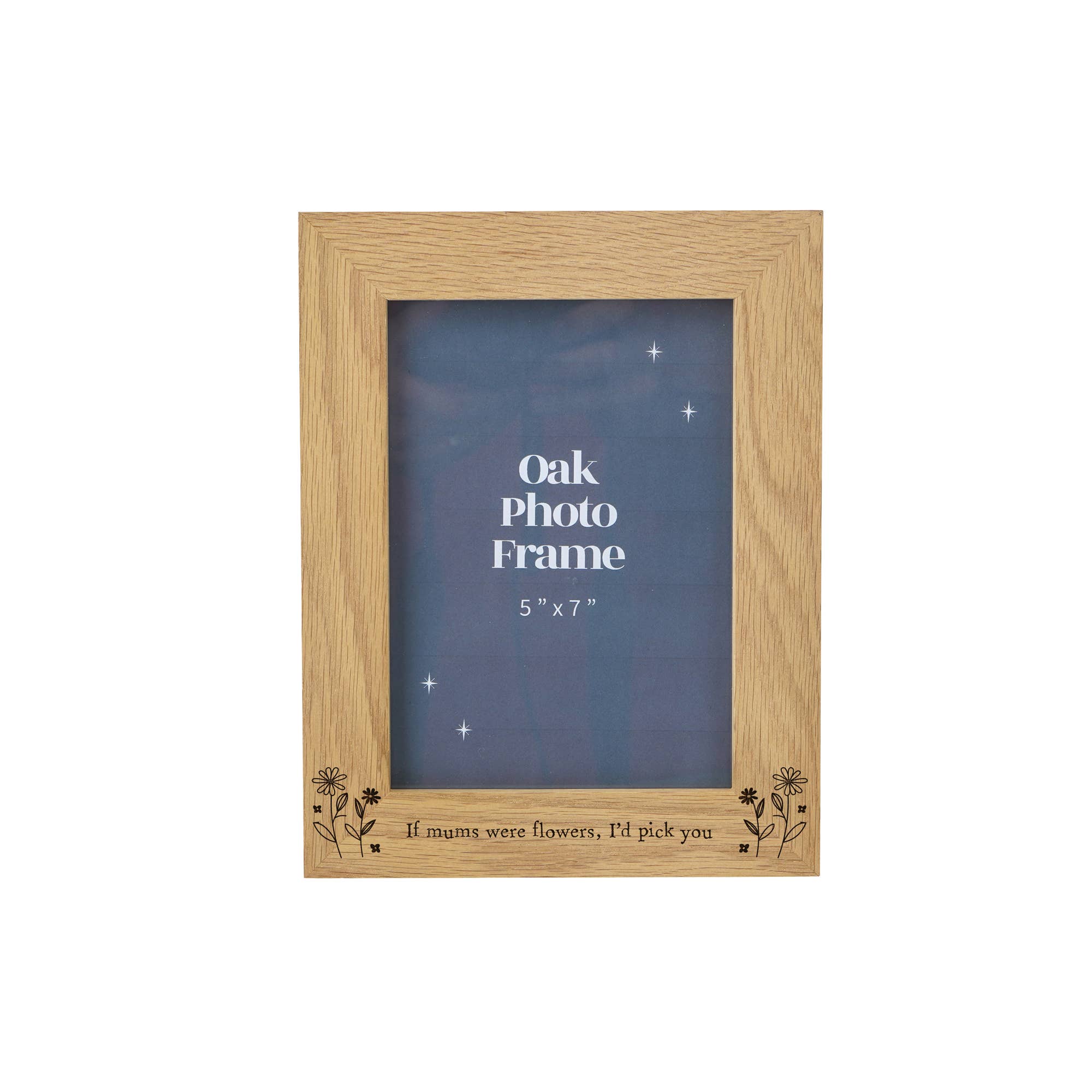 CGB Giftware – wholesale Picture frame – Send With Love 'If Mums Were Flowers...' 5x7 Oak Photo Frame1