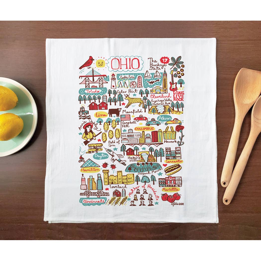 Allport Editions - Wholesale Tea Towel - Statescapes Towel Series - see all 29 States!20