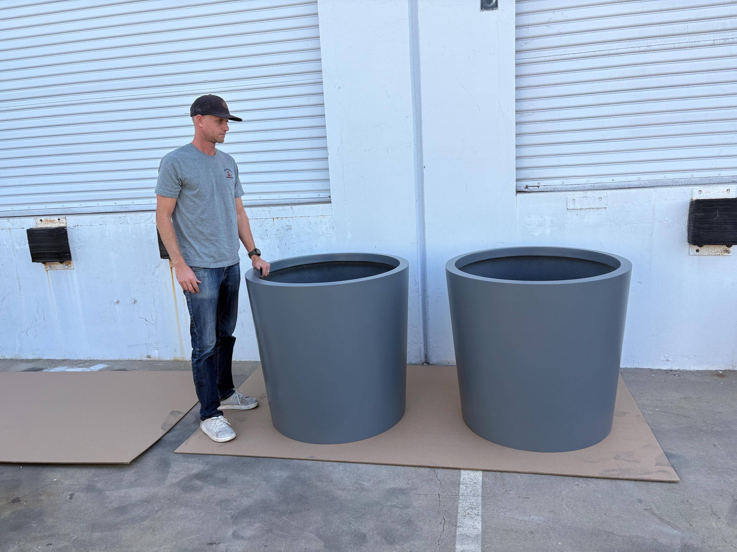 Tikal Composite Designs - Wholesale Plant Pot - Extra Large Round Fiberglass Tree Planter – 36" Diameter5