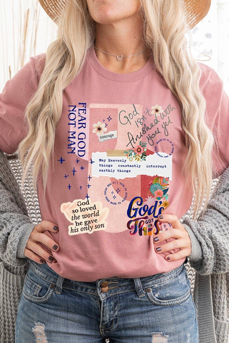 COLORBEAR – wholesale T-shirt med logga - Dam – Kristen collagegrafik t-shirt17