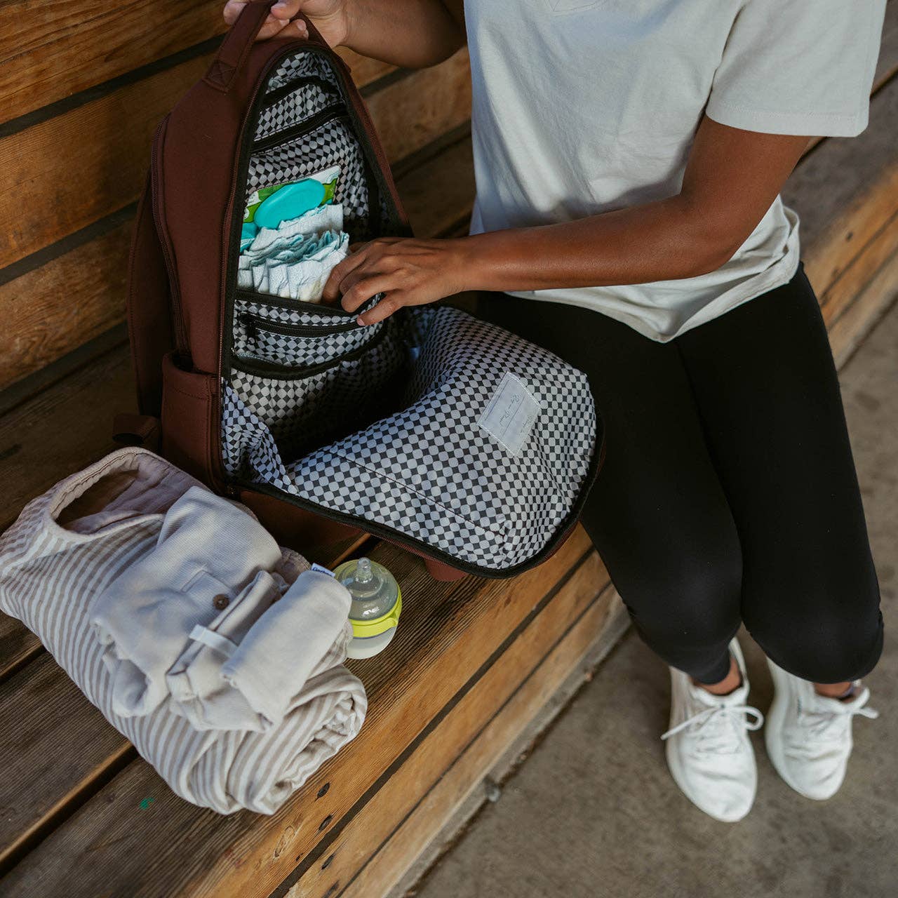 Parker Baby Co. - Wholesale Diaper Bag - Baby - Drift Neoprene Diaper Backpack1