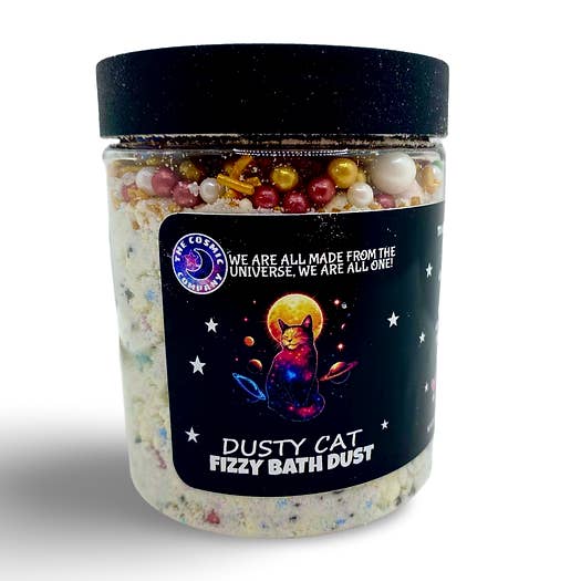 Dusty Cat Fizzy Bath Dust (bath bomb) for wholesale by The Cosmic Company