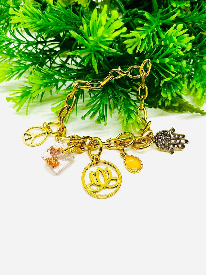 Zen Charm Bracelet for wholesale by Lydia's Loops