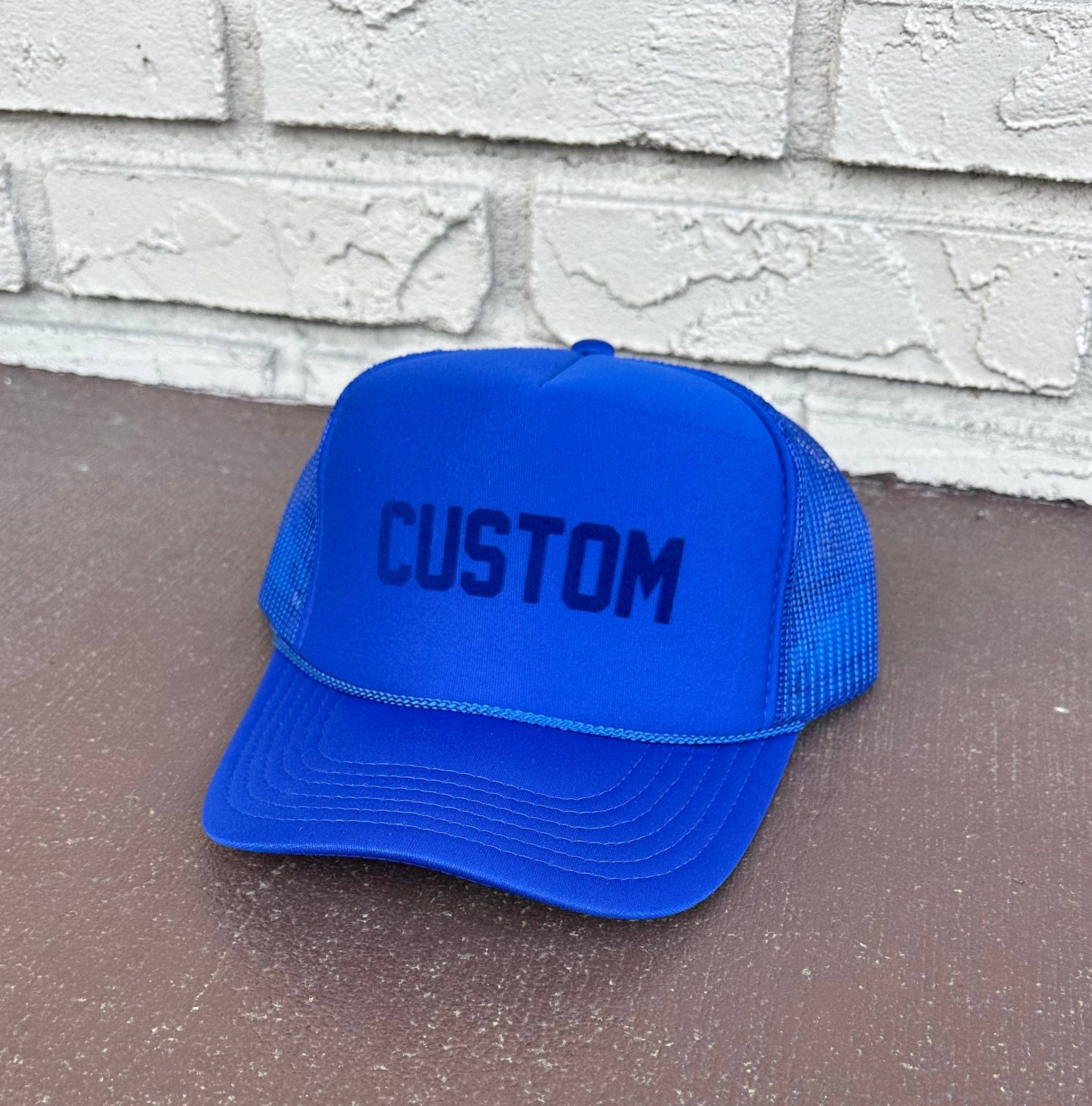 Littlebrightbird - Wholesale Trucker Hat - Unisex - CUSTOM Royal Blue Tonal Trucker Hat1