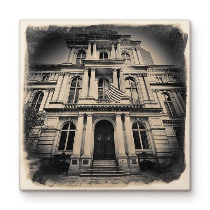Ancien hôtel de ville de Boston pour la vente par Cityscape Tiles