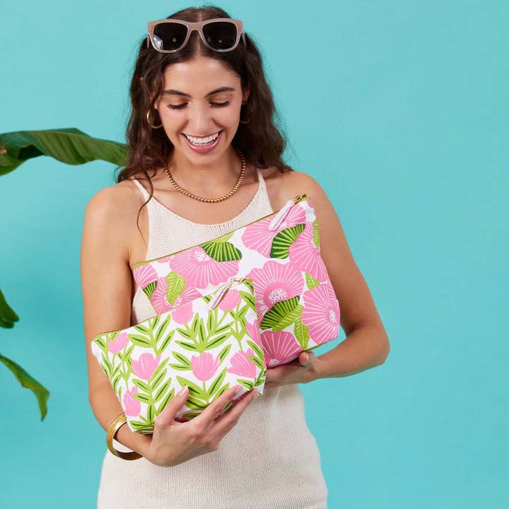 rockflowerpaper – wholesale Pouch – Women’s – Poppy Papaver Large Canvas Pouch2