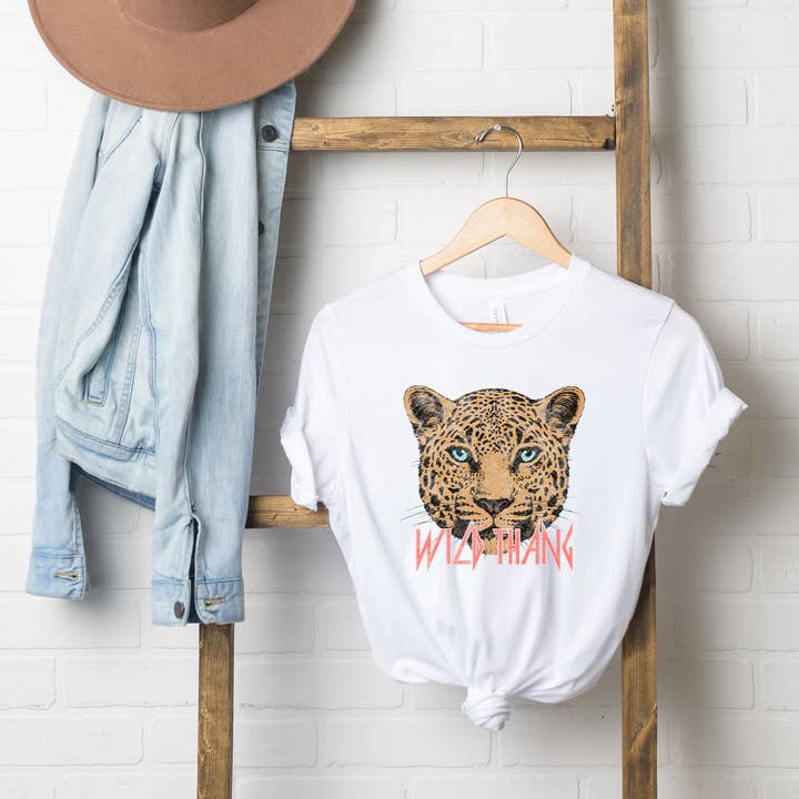 Wild Thang Cheetah | Short Sleeve Graphic Tee for wholesale by Olive And Ivory Wholesale