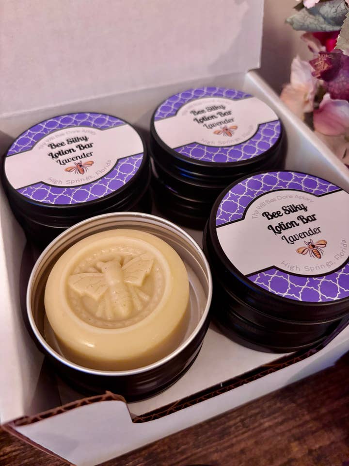 Solid Lotion Bar Box Set, Dry Moisturizer Bar, Bee Balm Gift for wholesale by Thy Will Bee Done Apiary