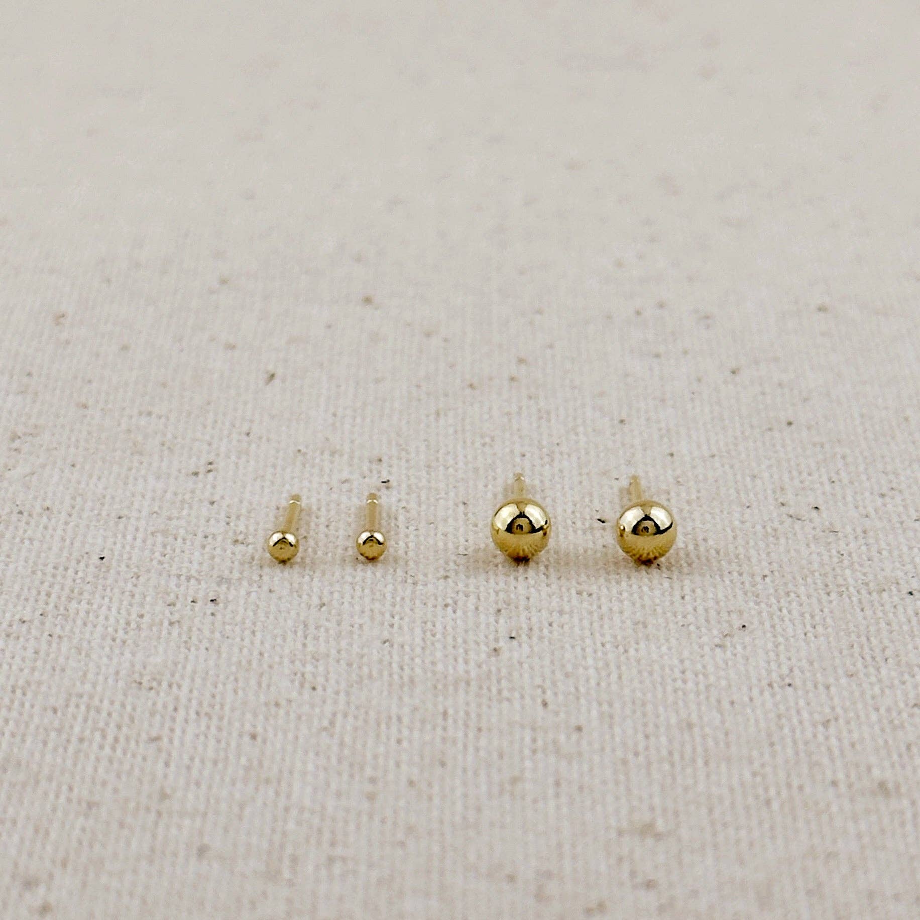 GoldFi - Wholesale Stud/Post Earrings - 18k Gold Filled Ball Stud1