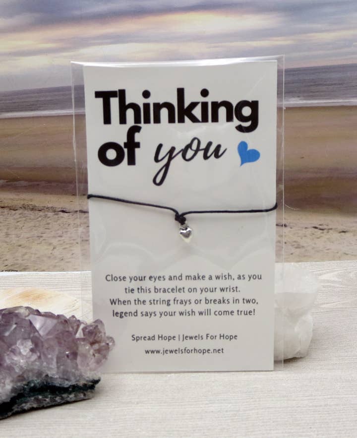 Jewels For Hope - Wholesale Charm/Dangle Bracelet - Heart Wish Bracelet - Love Inspirational Jewelry for Teens