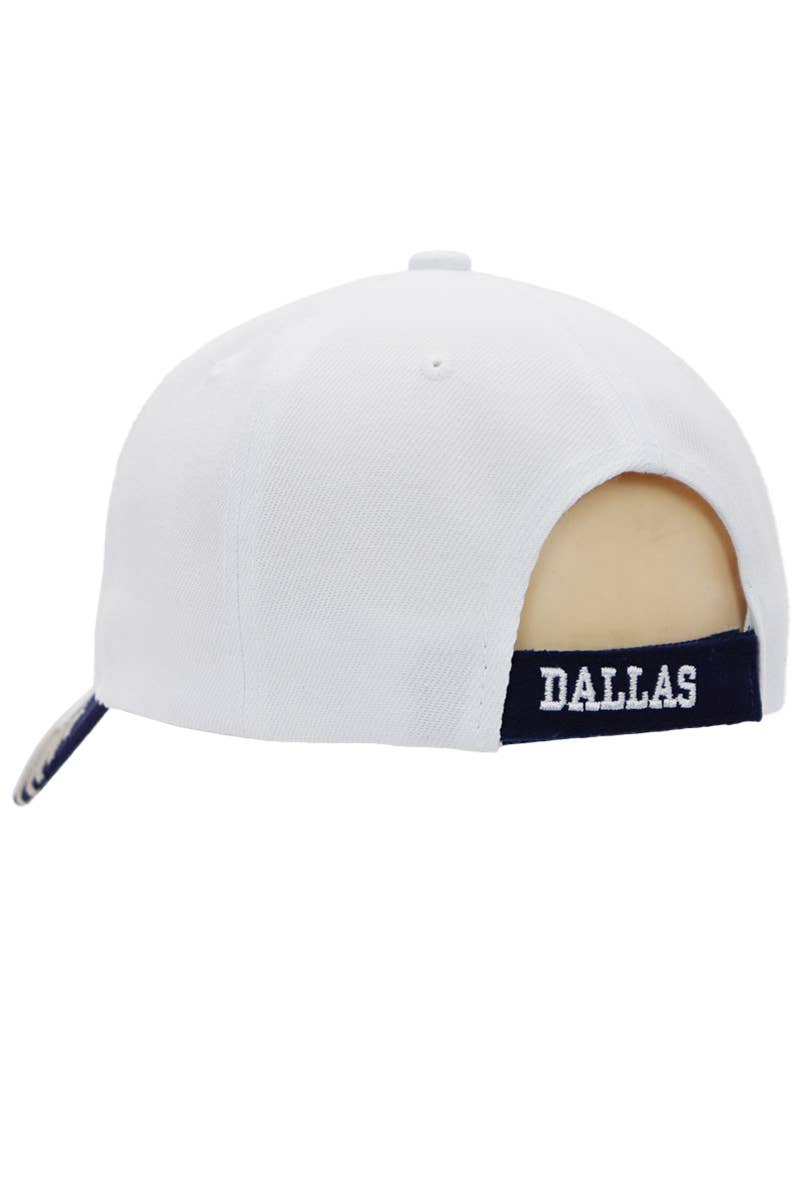 Cap Zone - Wholesale Baseball Cap - Unisex - Dallas Logo Embroidered Twill Acrylic Baseball Cap8