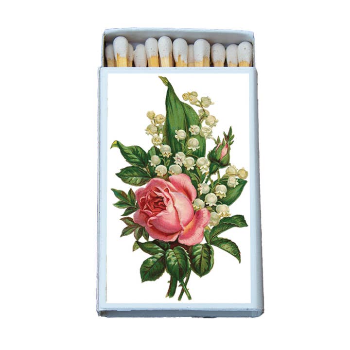 Most Amazing - Wholesale Matches - Flowers Vintage Roses Matchbox • Candle Acc • Matches