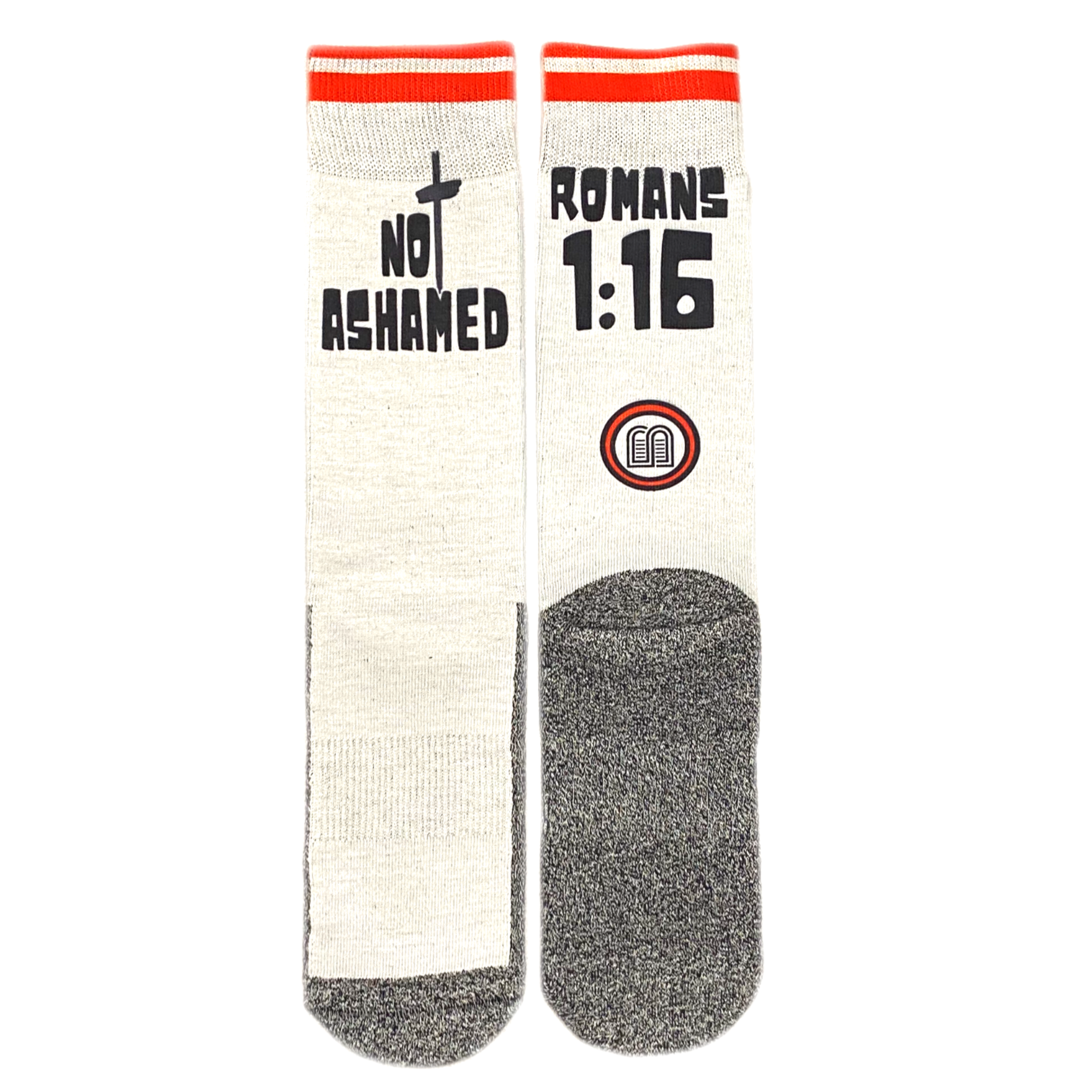BibleSocks - Wholesale Socks - Unisex - Not Ashamed (Romans 1:16) Christian Crew Socks4