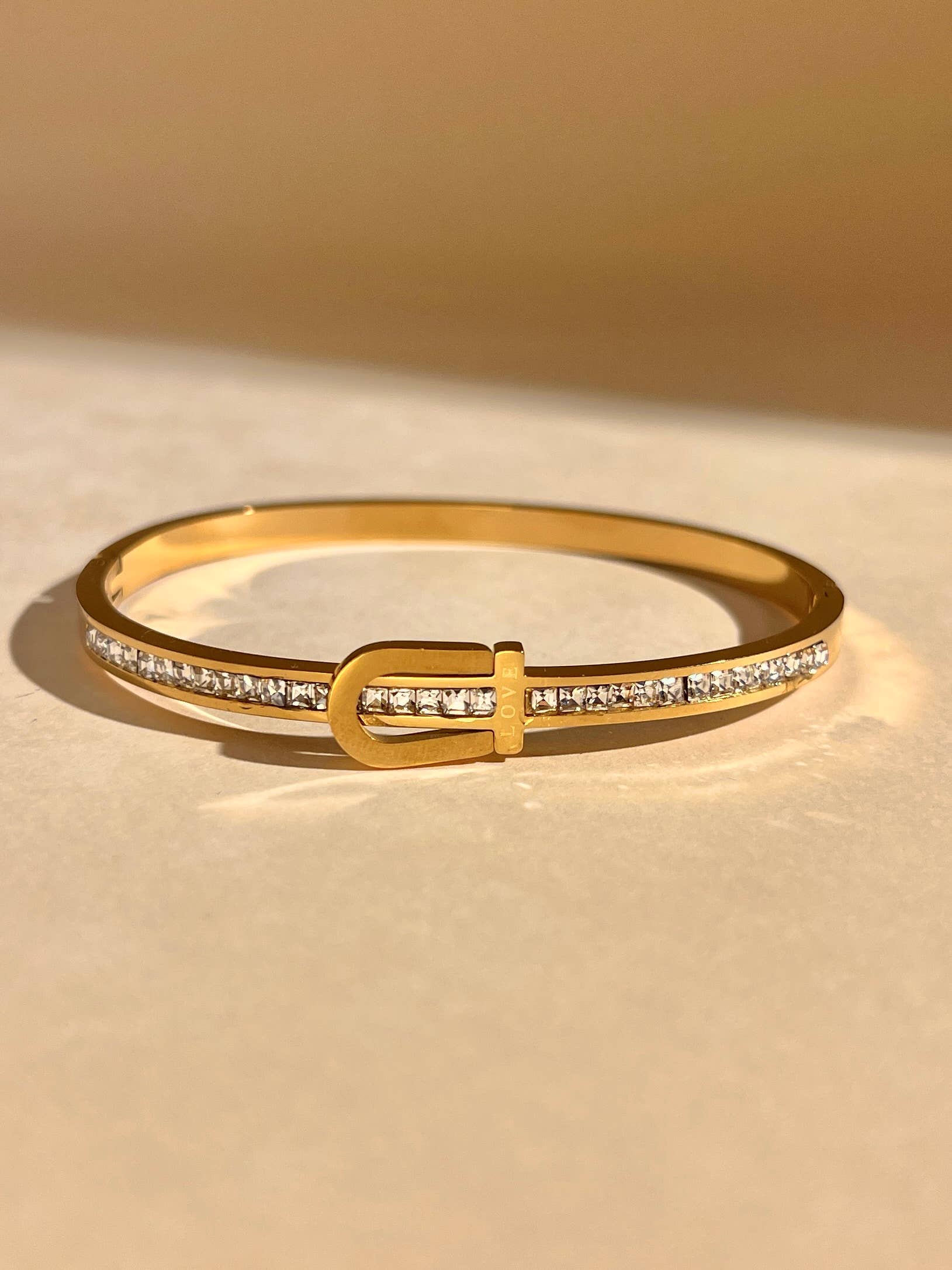 COSMOS – wholesale Bangle bracelet – Bangle belt buckle rhinestone stainless steel chic3