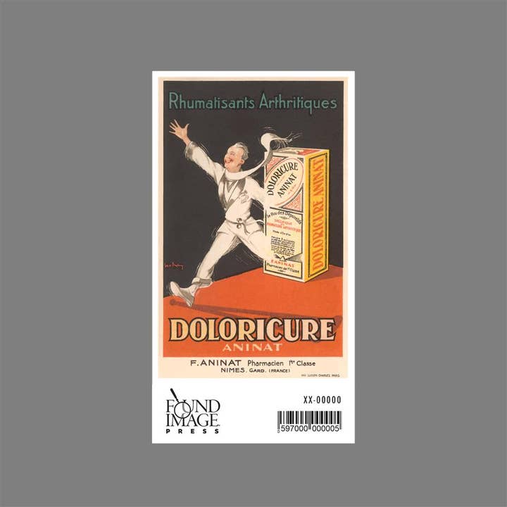 Found Image Press - Wholesale Sticker - Sticker PO-396 Ad for Doloricure Pain Reliever1