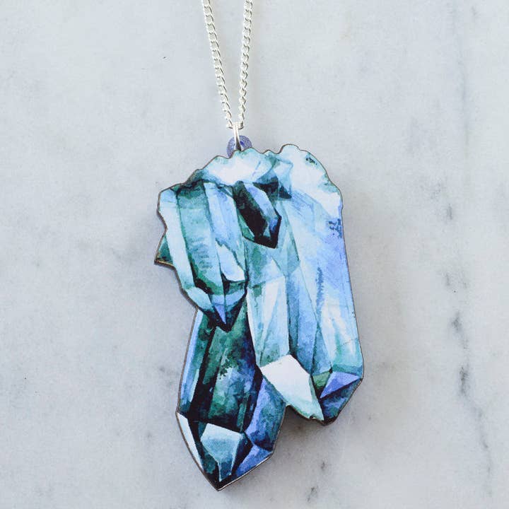 Collana con cristalli acquerello per la vendita all'ingrosso da parte di Esoteric London