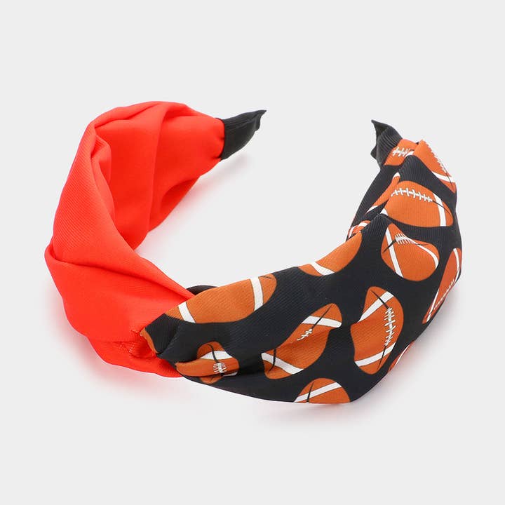 Sensibling Corp. - Wholesale Fashion Headband - Women's - Game Day Football Patterned Twisted Headband2
